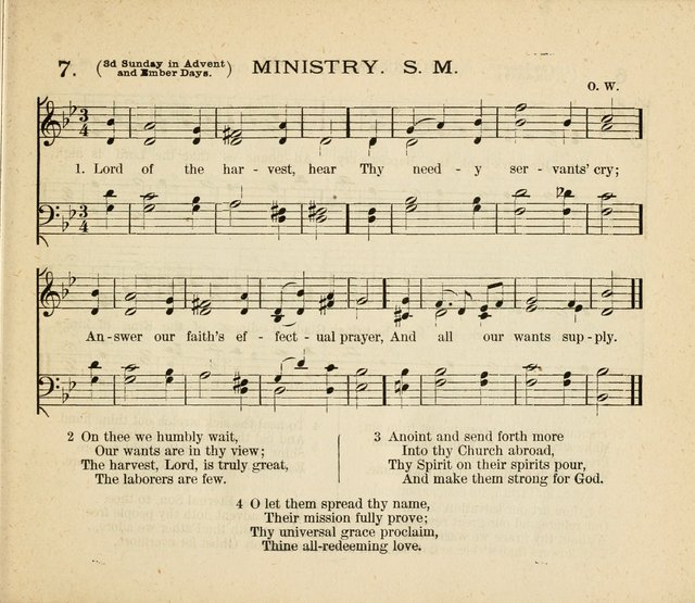A New Hymnal for Sunday Schools page 7