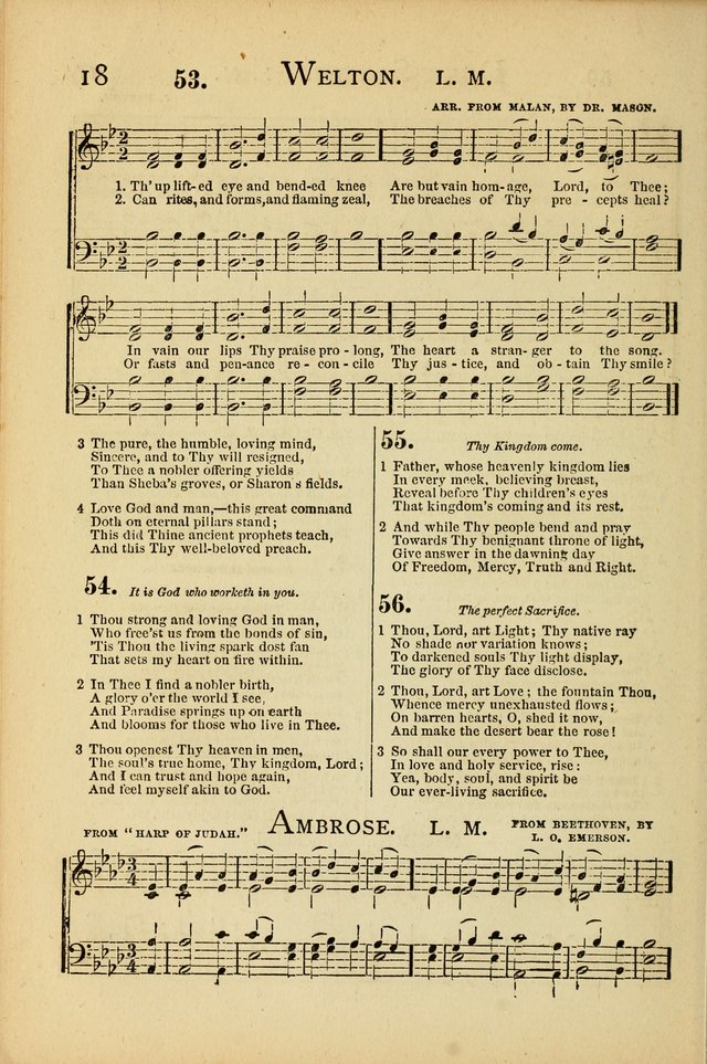 National Hymn and Tune Book: for congregations, schools and the home page 18