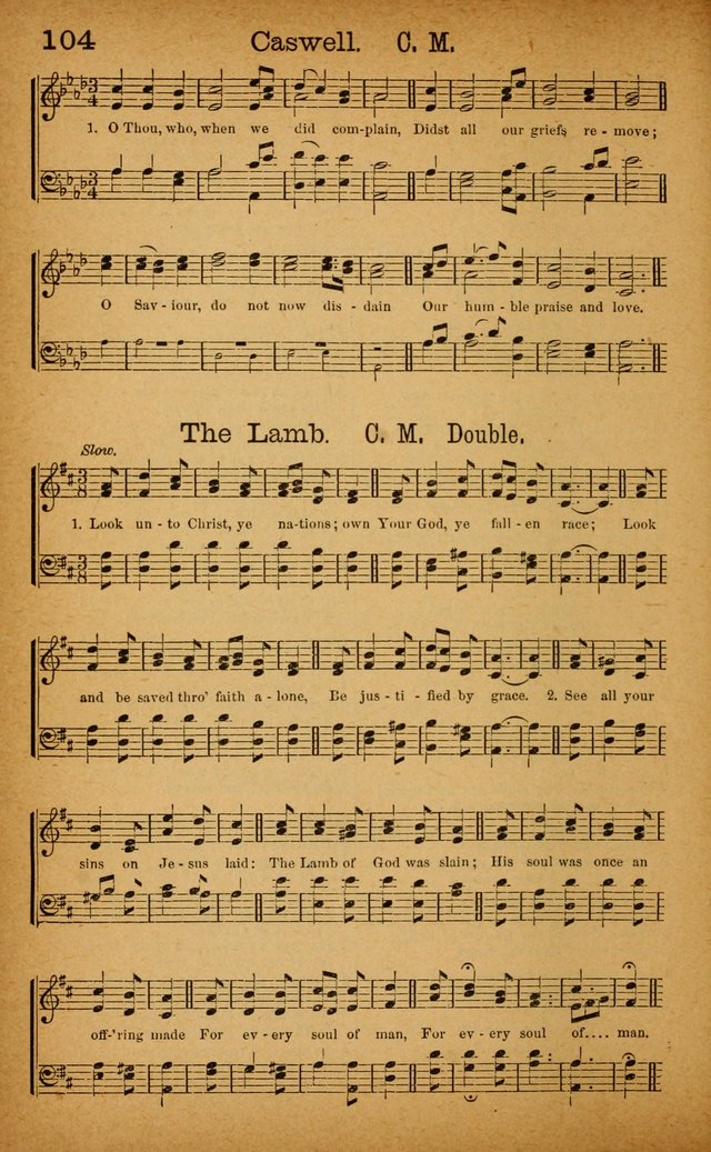 New Hymn and Tune Book: an Offering of Praise for the Use of the African M. E. Zion Church of America page 109