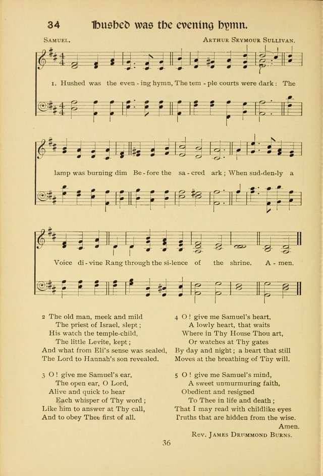 Northfield Hymns for Young People page 36