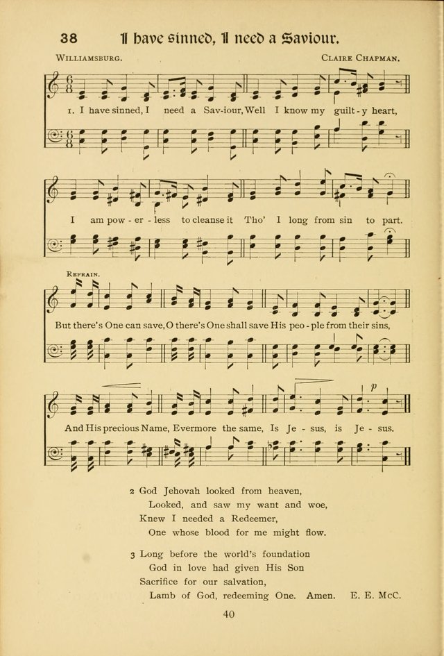 Northfield Hymns for Young People page 40