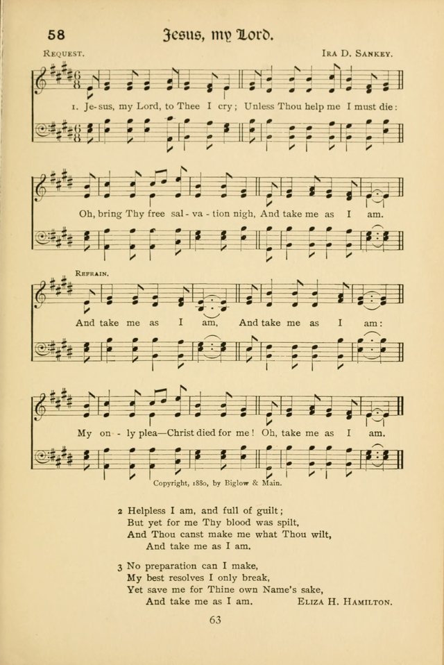 Northfield Hymns for Young People page 63