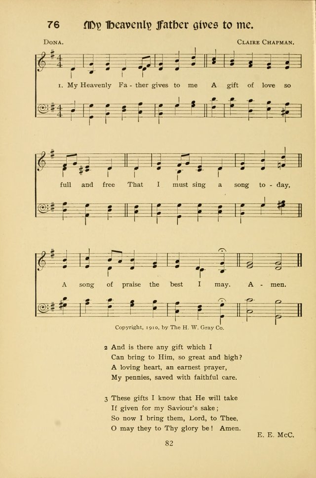 Northfield Hymns for Young People page 82