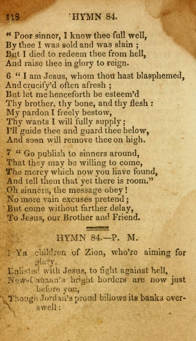 The New and Improved Camp Meeting Hymn Book: being a choice selection of hymns from the most approved authors. Designed to aid in the public and private devotions of Christians page 125