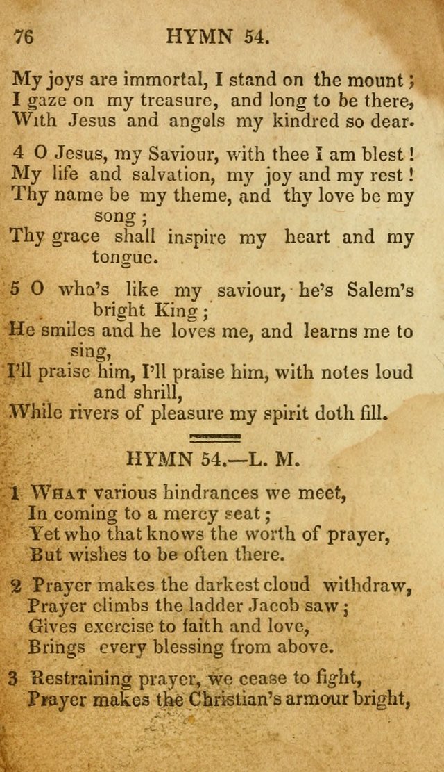 The New and Improved Camp Meeting Hymn Book: being a choice selection of hymns from the most approved authors. Designed to aid in the public and private devotions of Christians page 83