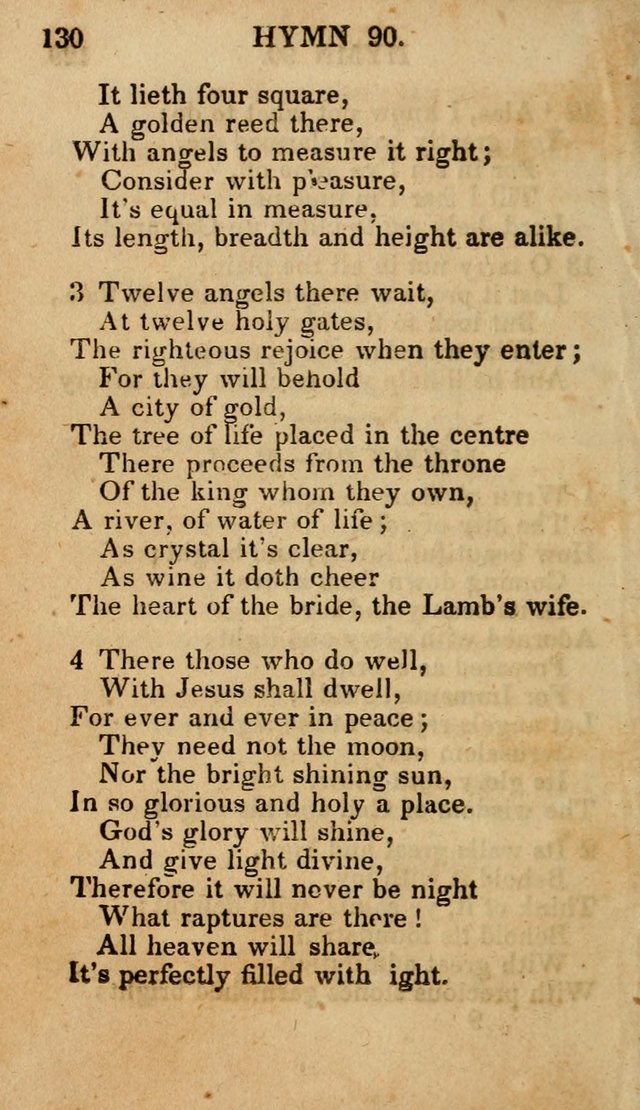 The New and Improved Camp Meeting Hymn Book; being a choice selection of hymns from the most approved authors designed to aid in the public and private devotion of Christians (4th ed. Stereotype) page 132