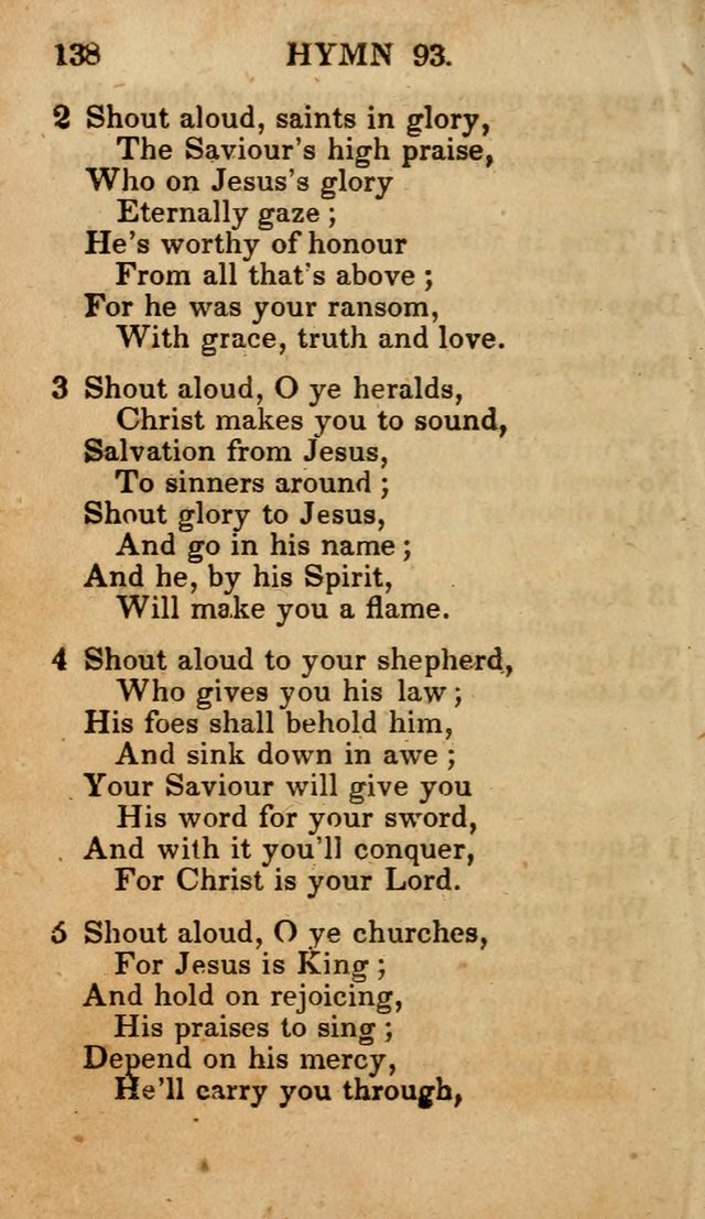 The New and Improved Camp Meeting Hymn Book; being a choice selection of hymns from the most approved authors designed to aid in the public and private devotion of Christians (4th ed. Stereotype) page 140
