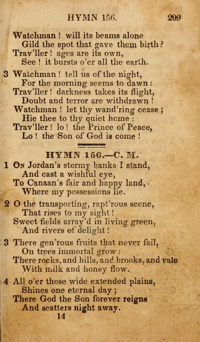 The New and Improved Camp Meeting Hymn Book; being a choice selection of hymns from the most approved authors designed to aid in the public and private devotion of Christians (4th ed. Stereotype) page 211
