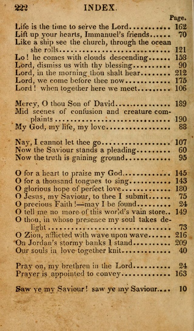 The New and Improved Camp Meeting Hymn Book; being a choice selection of hymns from the most approved authors designed to aid in the public and private devotion of Christians (4th ed. Stereotype) page 224