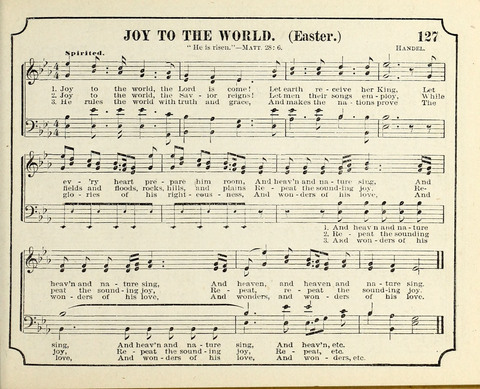 New Joy Bells: a collection of choice music for the Sunday-school, embracing several first prize songs written for the national content, besides a select variety of new songs never published before page 127