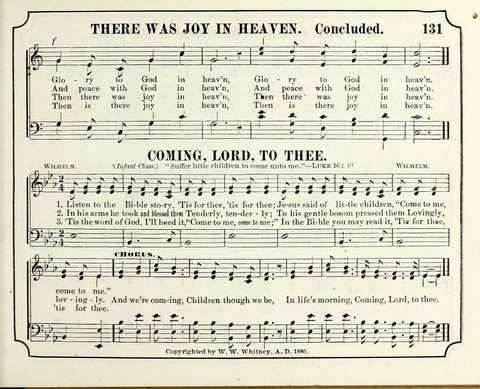 New Joy Bells: a collection of choice music for the Sunday-school, embracing several first prize songs written for the national content, besides a select variety of new songs never published before page 131