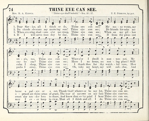 New Joy Bells: a collection of choice music for the Sunday-school, embracing several first prize songs written for the national content, besides a select variety of new songs never published before page 74