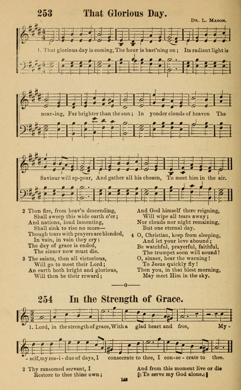 The New Jubilee Harp: or Christian hymns and song. a new collection of hymns and tunes for public and social worship page 148