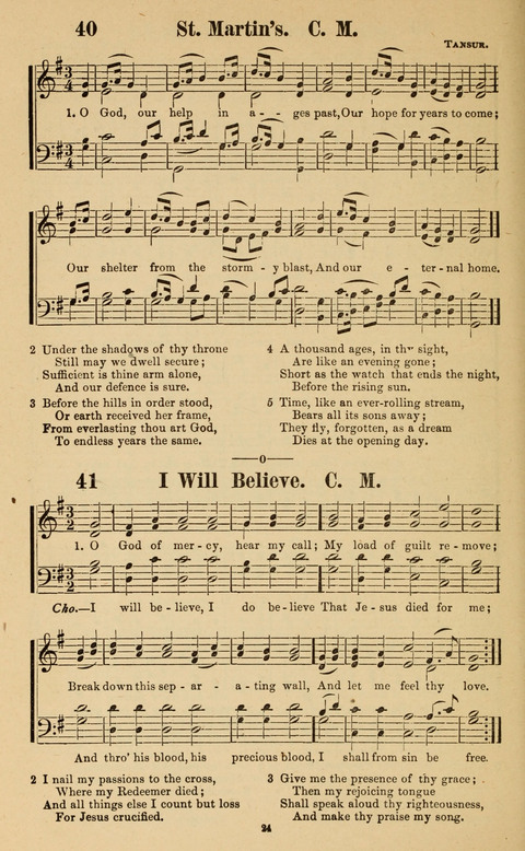 The New Jubilee Harp: or Christian hymns and song. a new collection of hymns and tunes for public and social worship page 24