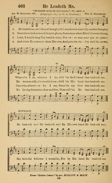 The New Jubilee Harp: or Christian hymns and song. a new collection of hymns and tunes for public and social worship page 242