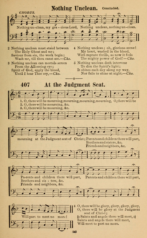 The New Jubilee Harp: or Christian hymns and song. a new collection of hymns and tunes for public and social worship page 245