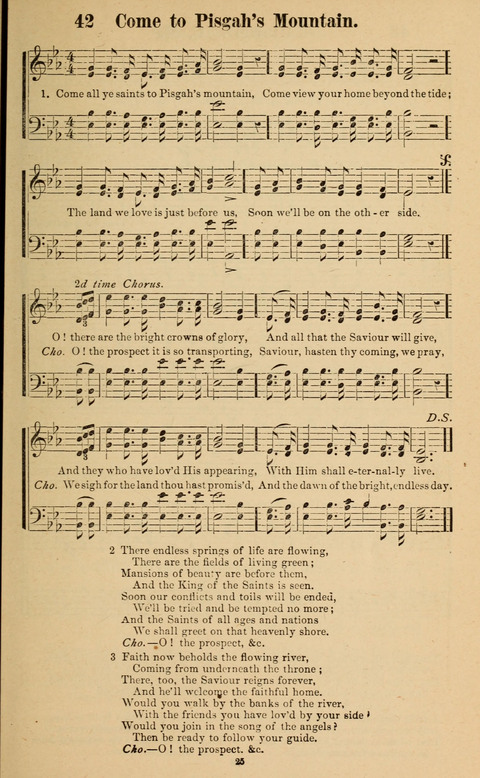 The New Jubilee Harp: or Christian hymns and song. a new collection of hymns and tunes for public and social worship page 25