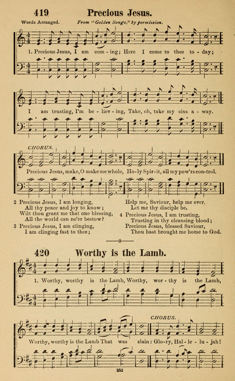 The New Jubilee Harp: or Christian hymns and song. a new collection of hymns and tunes for public and social worship page 252