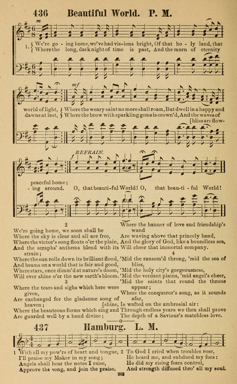 The New Jubilee Harp: or Christian hymns and song. a new collection of hymns and tunes for public and social worship page 262