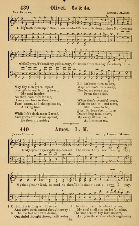 The New Jubilee Harp: or Christian hymns and song. a new collection of hymns and tunes for public and social worship page 264