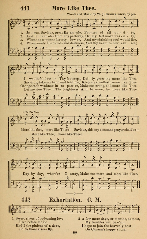 The New Jubilee Harp: or Christian hymns and song. a new collection of hymns and tunes for public and social worship page 265