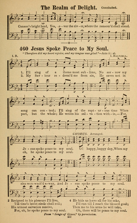 The New Jubilee Harp: or Christian hymns and song. a new collection of hymns and tunes for public and social worship page 277