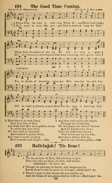 The New Jubilee Harp: or Christian hymns and song. a new collection of hymns and tunes for public and social worship page 293