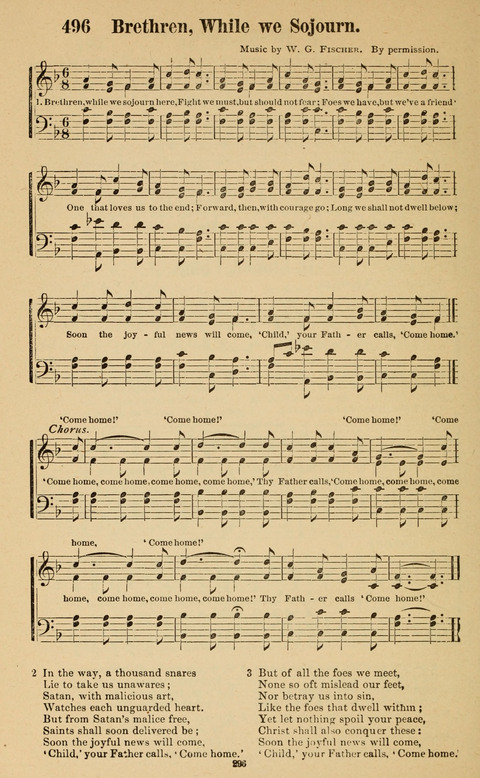 The New Jubilee Harp: or Christian hymns and song. a new collection of hymns and tunes for public and social worship page 296