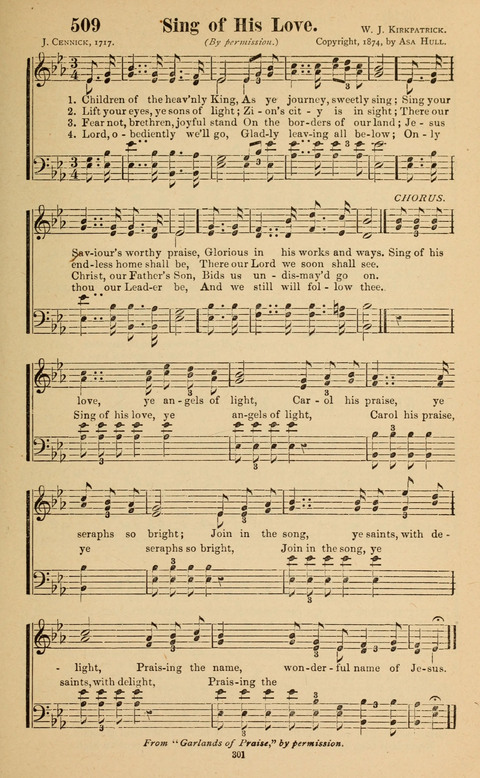 The New Jubilee Harp: or Christian hymns and song. a new collection of hymns and tunes for public and social worship page 301