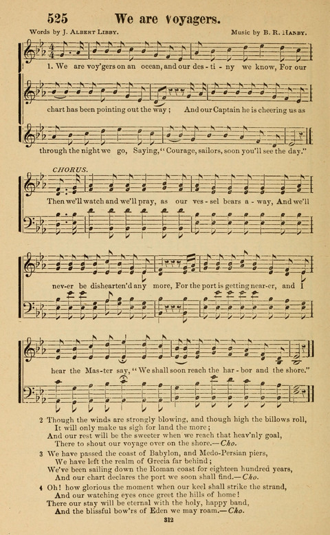 The New Jubilee Harp: or Christian hymns and song. a new collection of hymns and tunes for public and social worship page 312