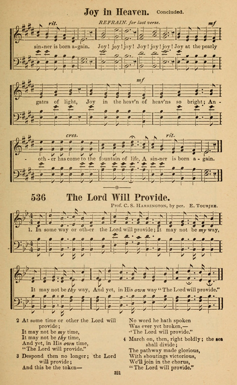 The New Jubilee Harp: or Christian hymns and song. a new collection of hymns and tunes for public and social worship page 321