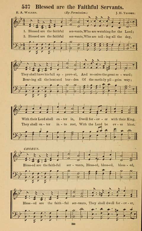 The New Jubilee Harp: or Christian hymns and song. a new collection of hymns and tunes for public and social worship page 322