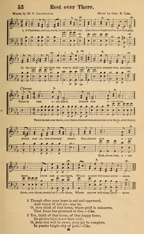 The New Jubilee Harp: or Christian hymns and song. a new collection of hymns and tunes for public and social worship page 35
