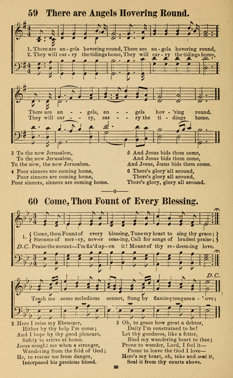 The New Jubilee Harp: or Christian hymns and song. a new collection of hymns and tunes for public and social worship page 38