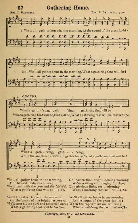 The New Jubilee Harp: or Christian hymns and song. a new collection of hymns and tunes for public and social worship page 41