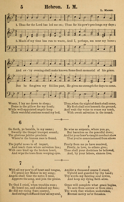 The New Jubilee Harp: or Christian hymns and song. a new collection of hymns and tunes for public and social worship page 7