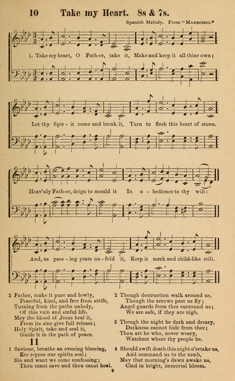 The New Jubilee Harp: or Christian hymns and song. a new collection of hymns and tunes for public and social worship page 9