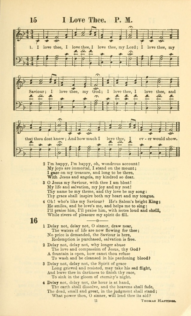 The New Jubilee Harp: or Christian hymns and songs. a new collection of hymns and tunes for public and social worship (With supplement) page 11