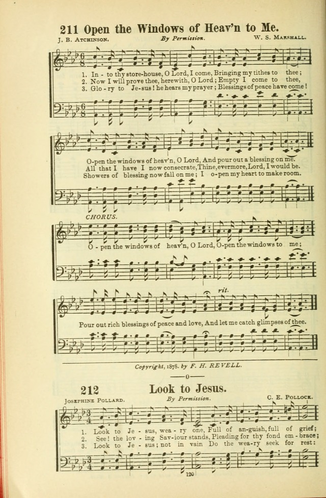 The New Jubilee Harp: or Christian hymns and songs. a new collection of hymns and tunes for public and social worship (With supplement) page 120