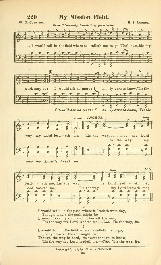 The New Jubilee Harp: or Christian hymns and songs. a new collection of hymns and tunes for public and social worship (With supplement) page 127