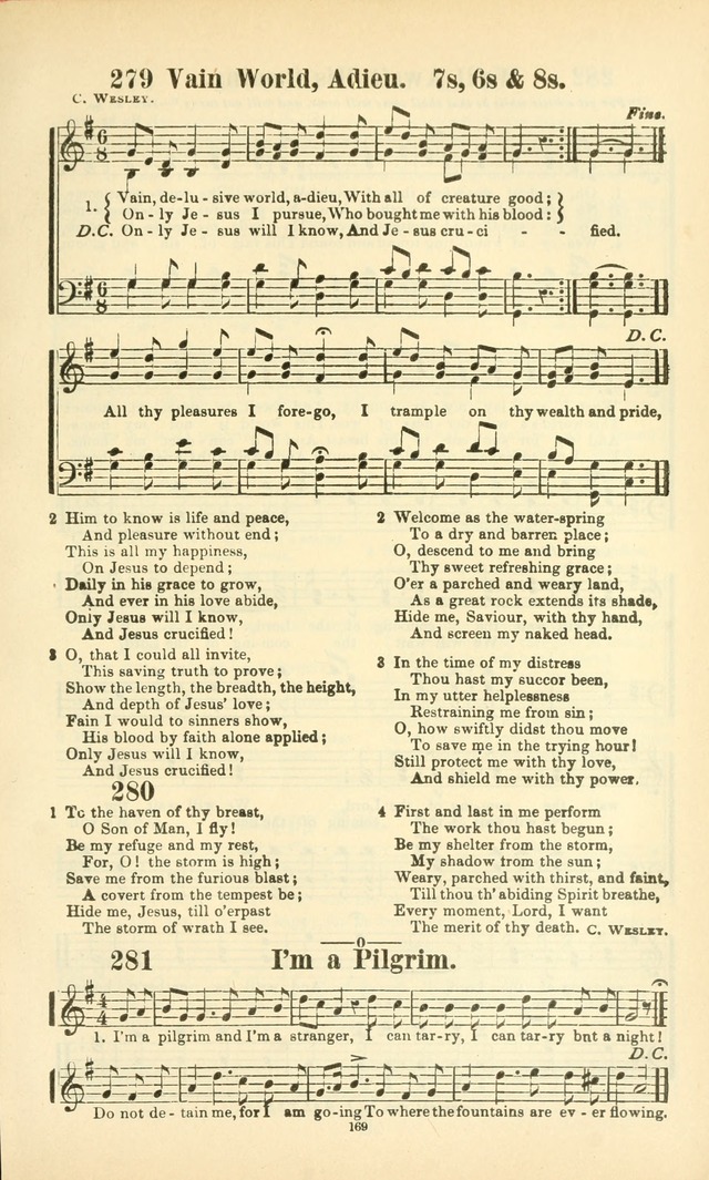 The New Jubilee Harp: or Christian hymns and songs. a new collection of hymns and tunes for public and social worship (With supplement) page 169
