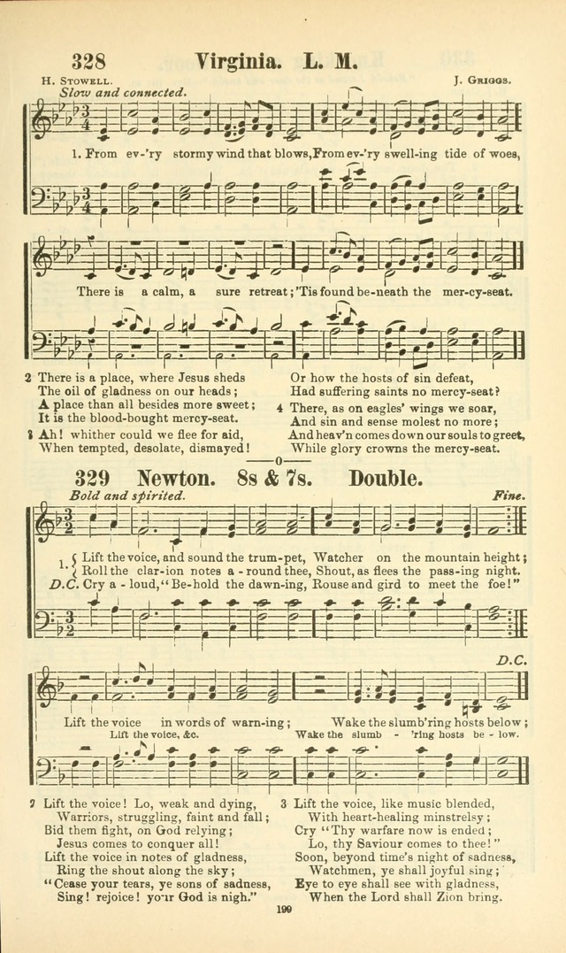 The New Jubilee Harp: or Christian hymns and songs. a new collection of hymns and tunes for public and social worship (With supplement) page 199