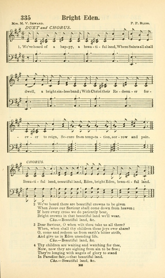 The New Jubilee Harp: or Christian hymns and songs. a new collection of hymns and tunes for public and social worship (With supplement) page 205