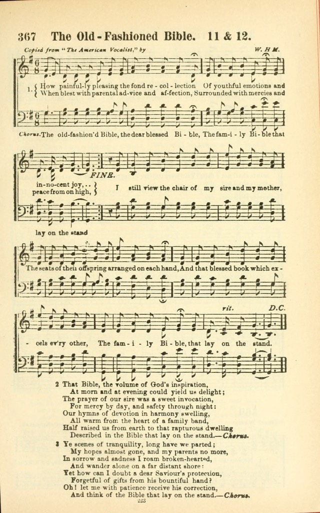 The New Jubilee Harp: or Christian hymns and songs. a new collection of hymns and tunes for public and social worship (With supplement) page 225