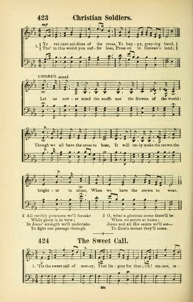 The New Jubilee Harp: or Christian hymns and songs. a new collection of hymns and tunes for public and social worship (With supplement) page 258
