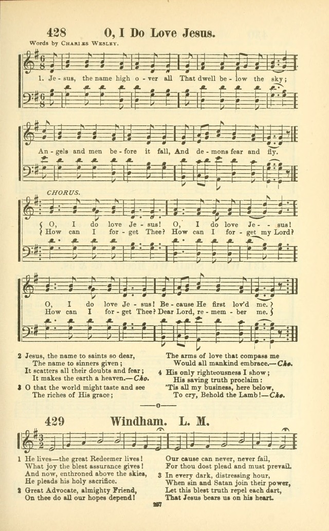 The New Jubilee Harp: or Christian hymns and songs. a new collection of hymns and tunes for public and social worship (With supplement) page 261