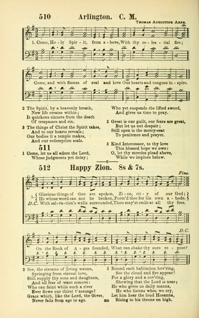 The New Jubilee Harp: or Christian hymns and songs. a new collection of hymns and tunes for public and social worship (With supplement) page 306