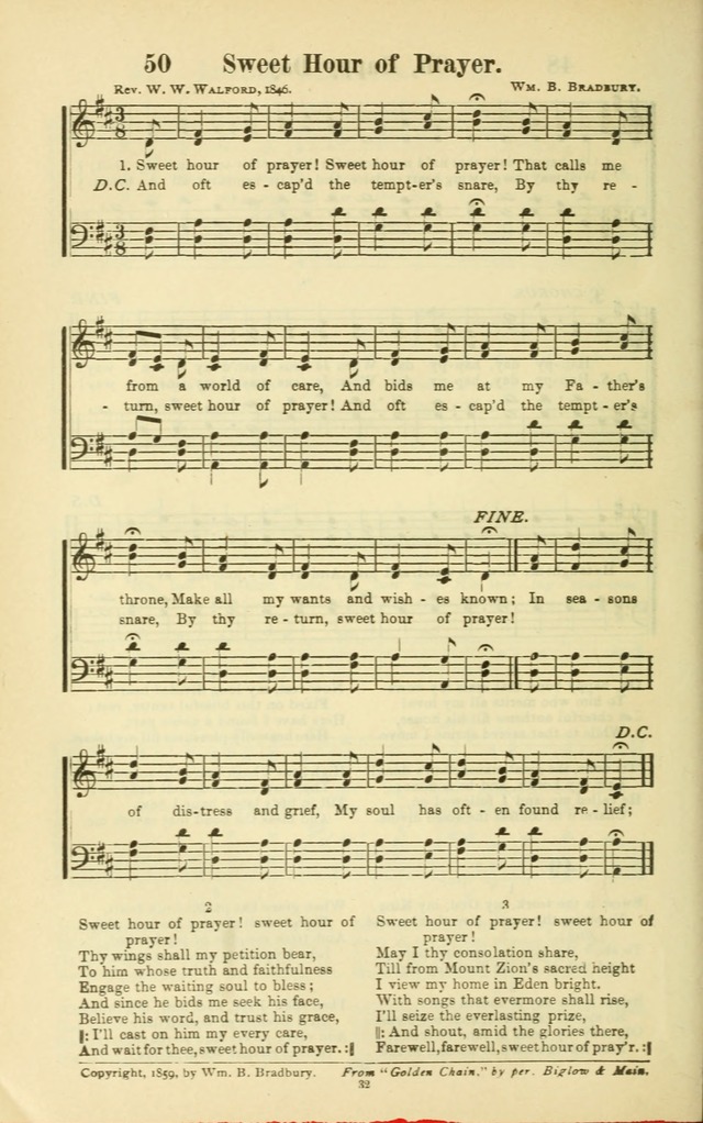 The New Jubilee Harp: or Christian hymns and songs. a new collection of hymns and tunes for public and social worship (With supplement) page 32
