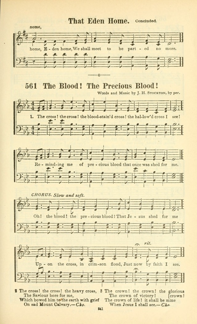 The New Jubilee Harp: or Christian hymns and songs. a new collection of hymns and tunes for public and social worship (With supplement) page 345