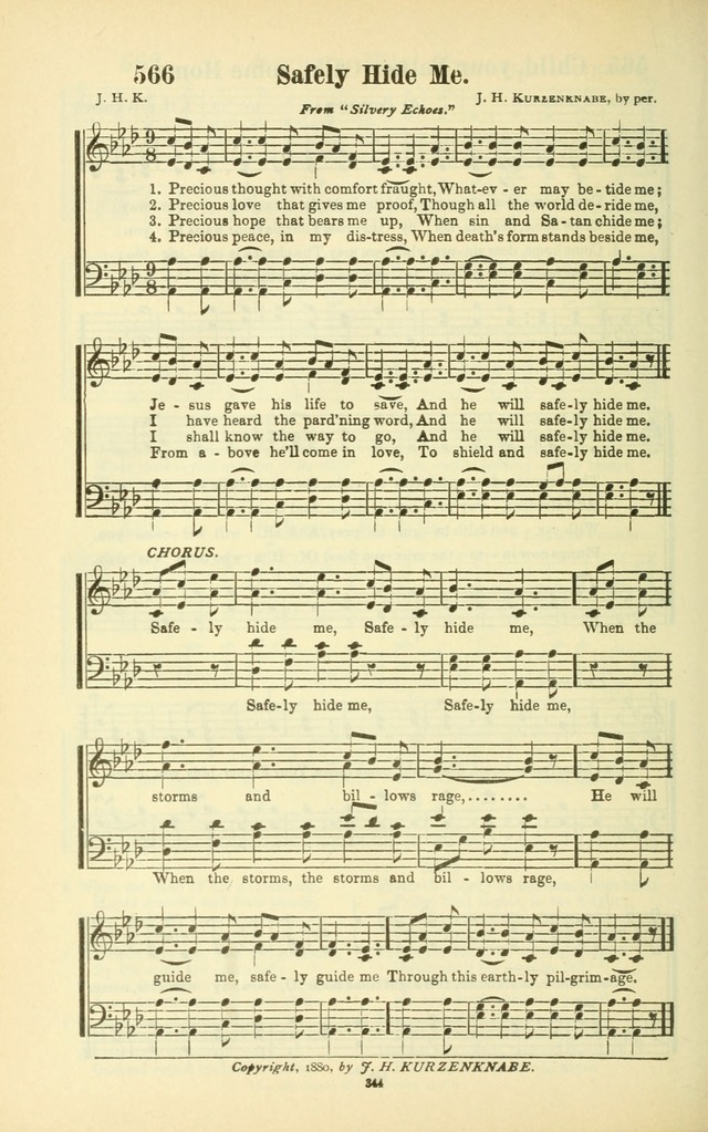 The New Jubilee Harp: or Christian hymns and songs. a new collection of hymns and tunes for public and social worship (With supplement) page 348